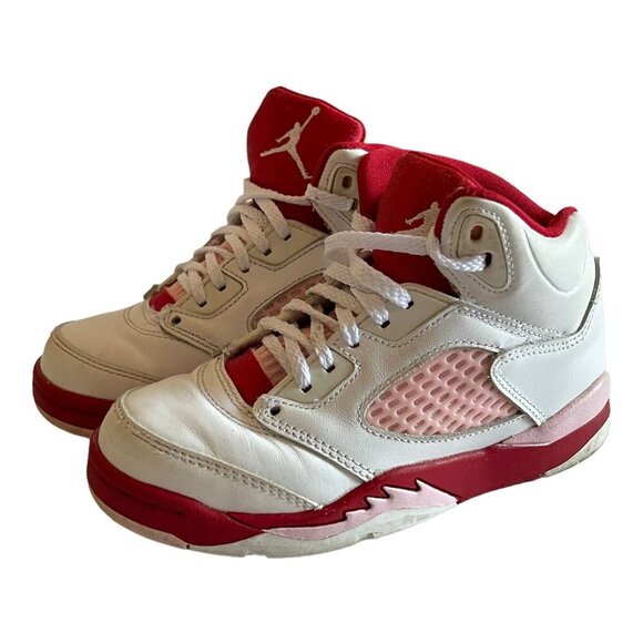 jordan 5 retro white pink red